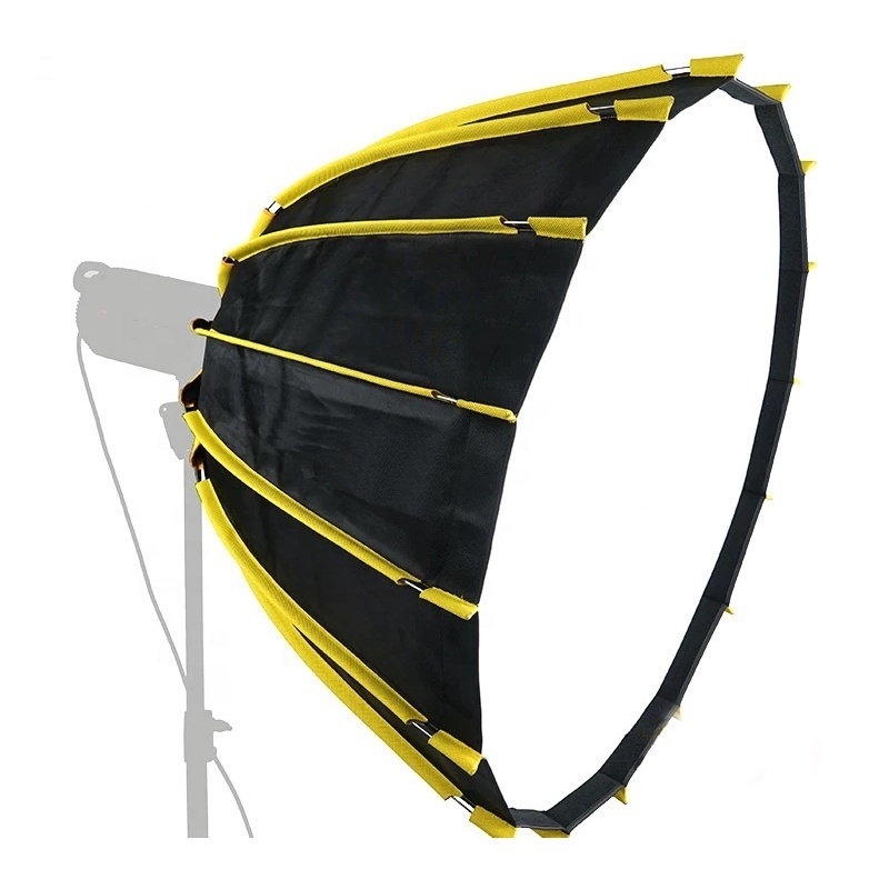 90cm Profond Quick Open Hexadecago Installation Deep Parabolic Umbrella Softbox Reflective Focusing Rod System