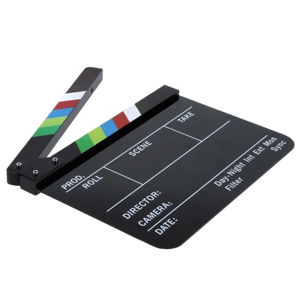 Dry Erase Director's Film Movie Clapboard Cut Action Scene Clapper Board Slate