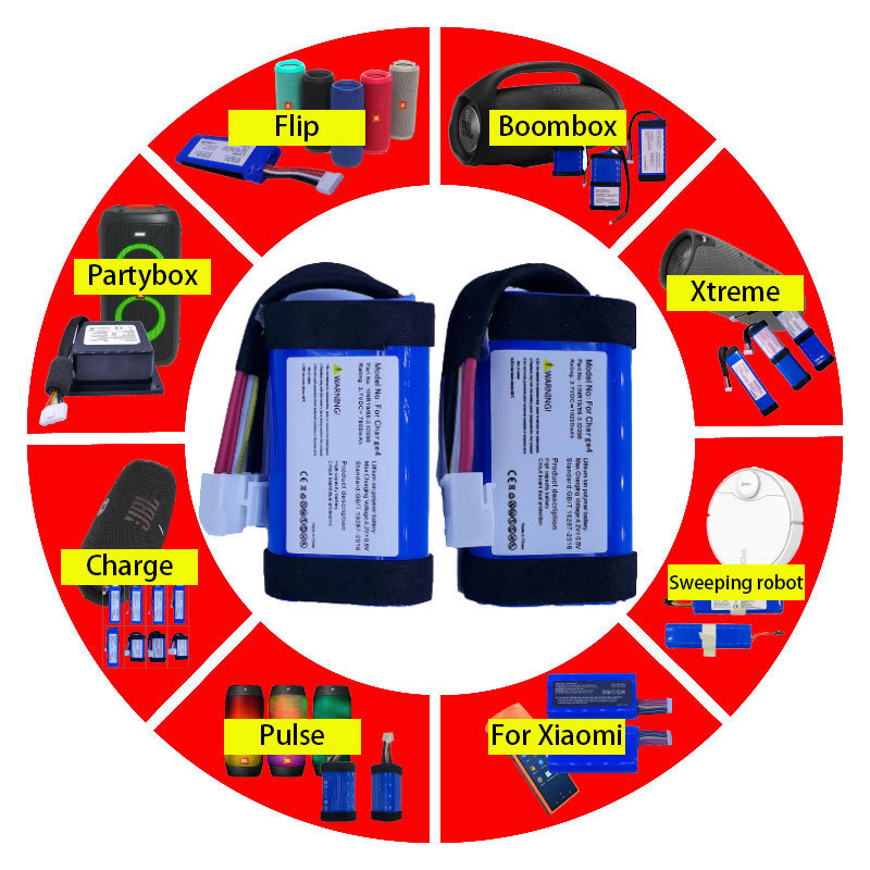 Charge 4 Battery Replacement For JBL Charge4 Bluetooth Speaker Powerful 7800mAh 10200mAh Lithium Ion Batteries ID998 Battrie