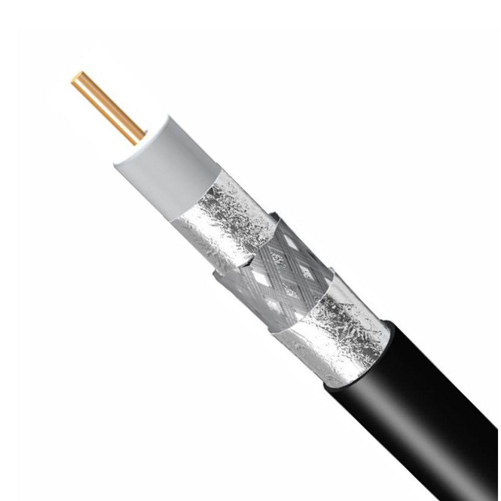 RG59/RG6 Quad Shield Low Loss Serial Digital Coaxial Cable CATV Distribution Coaxial Cable 500'/1000' per Reel