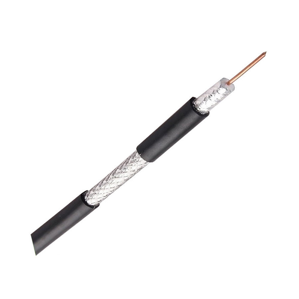 RF Quad Shield Coaxial Cable RG6 75Ohm Coaxial Cable for Distribution Network