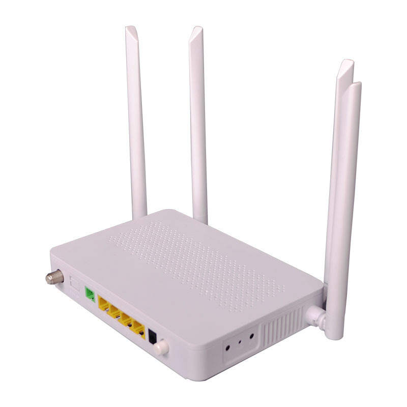 Softel XPON ONU HUAWEI HN8145V 4GE+CATV+2.4G&5G WIFI Dual Band XPON ONU 4 Antennas