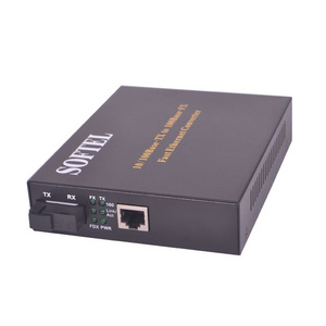 Softel OEM Optical Fibers 10 100 1000 Fiber Media Converter