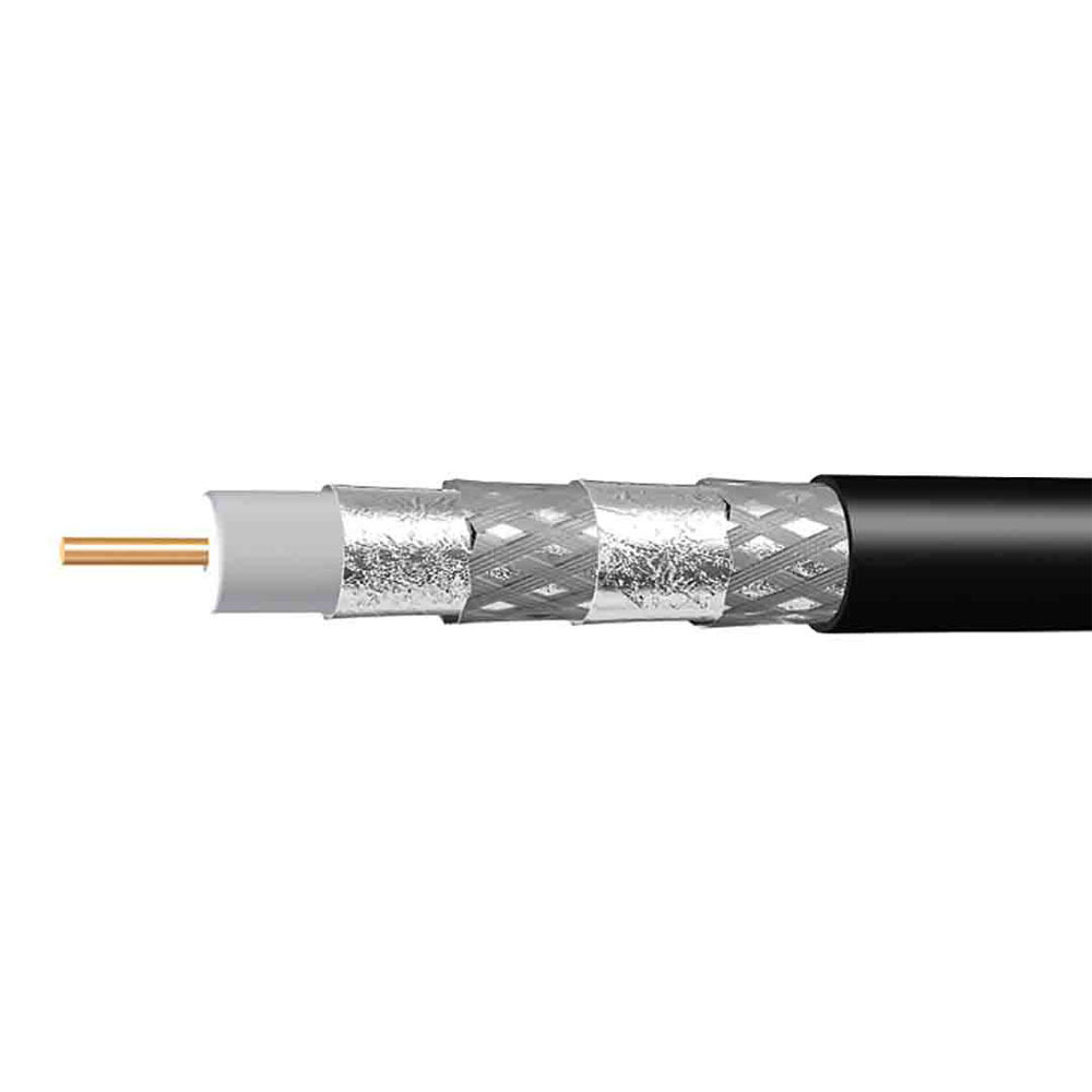 RF Quad Shield Coaxial Cable RG6 75Ohm Coaxial Cable for Distribution Network