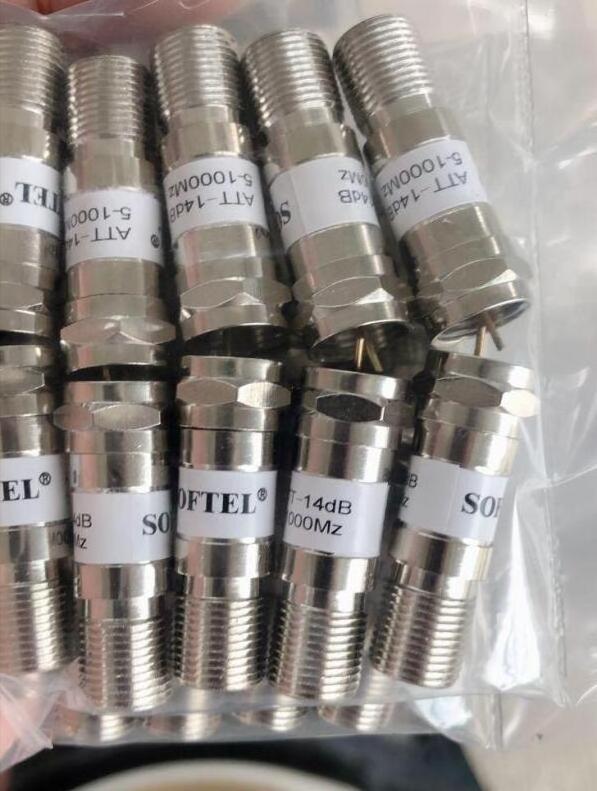 54-1000 MHz RF Attenuators 1 - 30 dB Optional CATV Coaxial Cable RF Attenuator