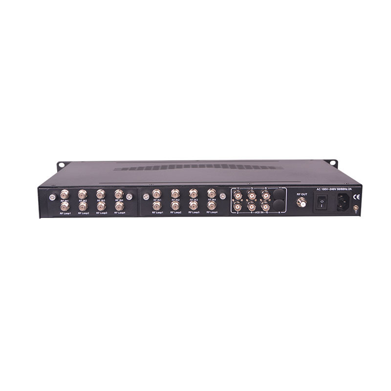 8*DVB-C/T/T2/ISDBT/S/S2/S2X/ATSC FTA Tuner + 6 ASI input+256 IP input 4 in 1 QAM Modulator