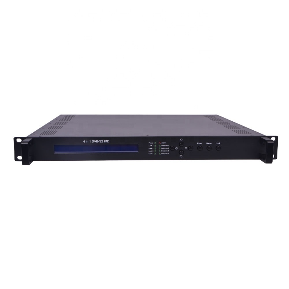 Softel 4 Tuners Inputs IRD Satellite Receiver with DVB-C DVB-T DVBS2 Standard Optional IP Gateway