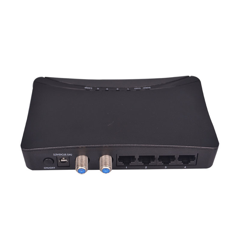 Sofel Ethernet over Coax Slave Unit 4 Ports Modem Router Coaxial Cable Catv EOC Slave with RF Ports