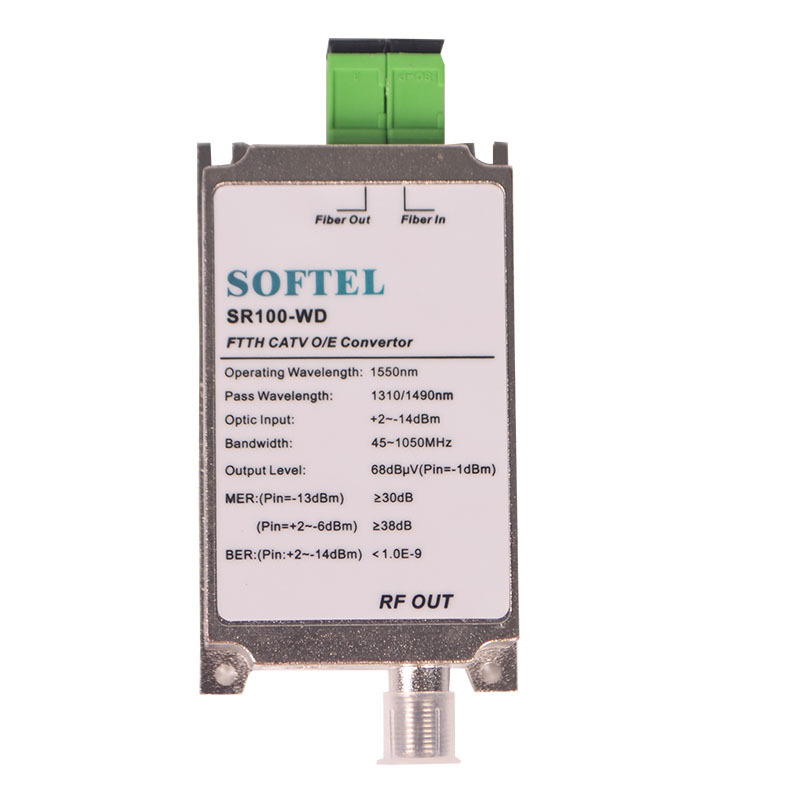 Softel SR100-WD Zinc Alloy Housing Passive Buit-in WDM Mini Optical Node