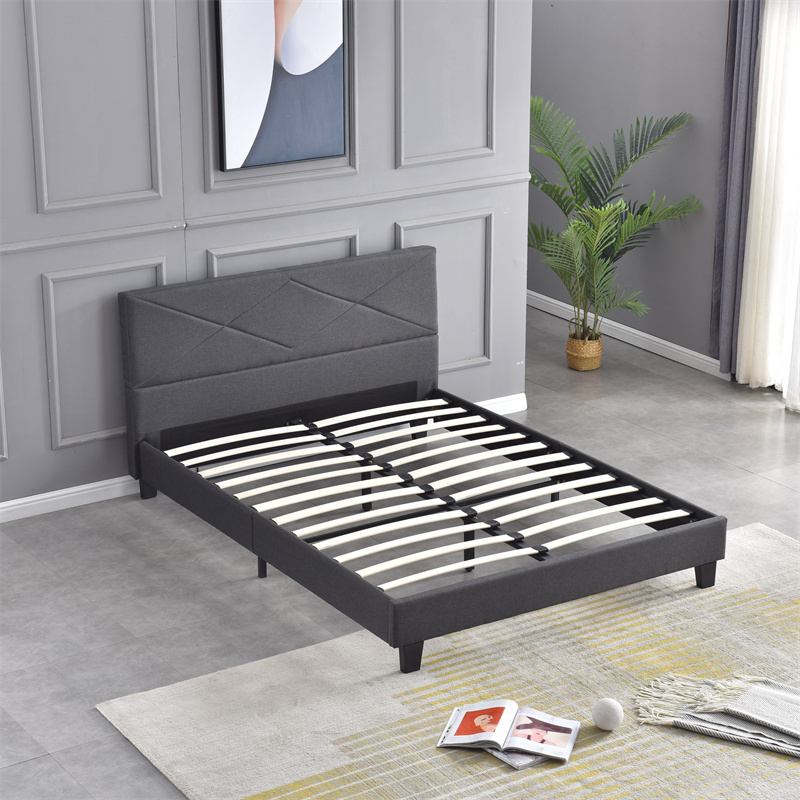 knock down king size bed frame with split headboard