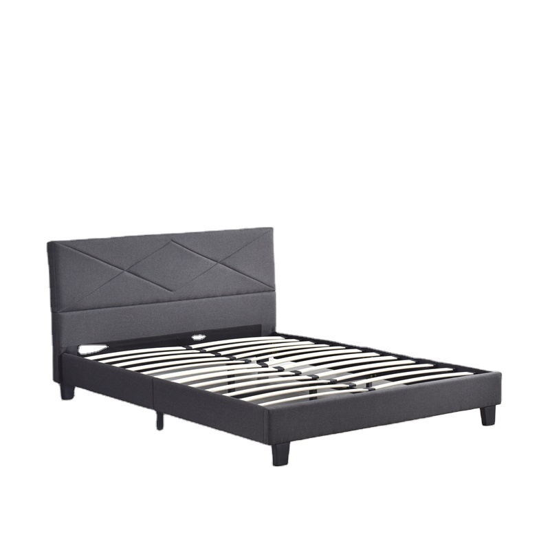 knock down king size bed frame with split headboard