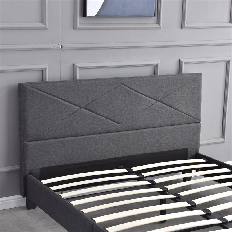 knock down king size bed frame with split headboard