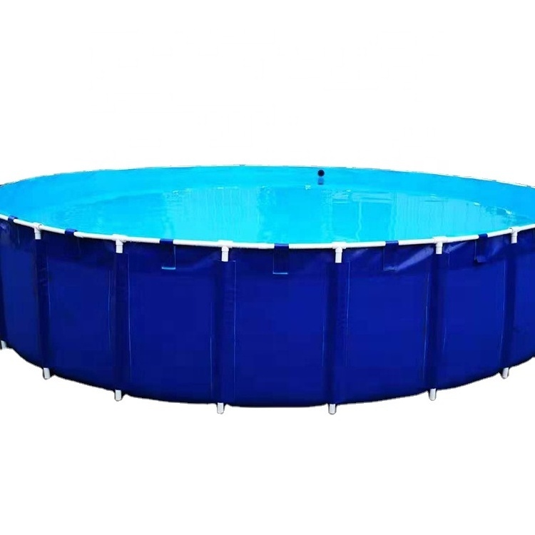 Hot Sale Large Round Ponds Plastic Fish Farming Tank Portable PVC Tarpaulin Fish Tank