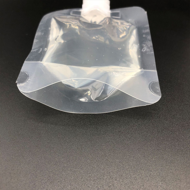 Transparent clear spout pouch plastic drink bag stand up spout pouch bag