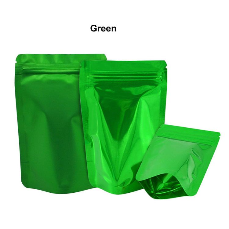 Custom printed Resealable color aluminum foil food package stand up pouch for food package