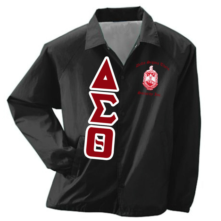 wholesale men Greek Crossing Fraternity line jacket men greek letters and crest line jacket coach windbreaker jacket