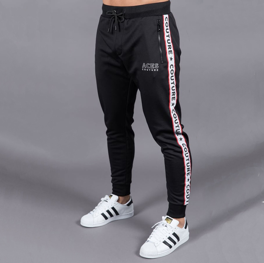 Wholesale Custom Track Pants Slim Fit Zipper Men Joggers sweatpants Wholesale Custom Track Pants Slim Fit Zipper Men Joggers