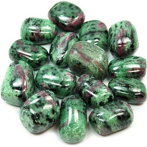 Latest 2023 High Quality Ruby Zoisite  Tumbled Wholesale Gemstone Healing Crystal Tumble stone for Grounding and Meditation