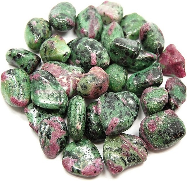 Latest 2023 High Quality Ruby Zoisite  Tumbled Wholesale Gemstone Healing Crystal Tumble stone for Grounding and Meditation