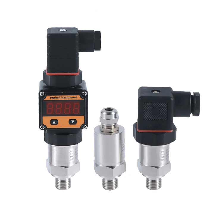 Negative pressure air water sensor diffused silicon pressure transducer with digital display 1.6MPa 4-20mA