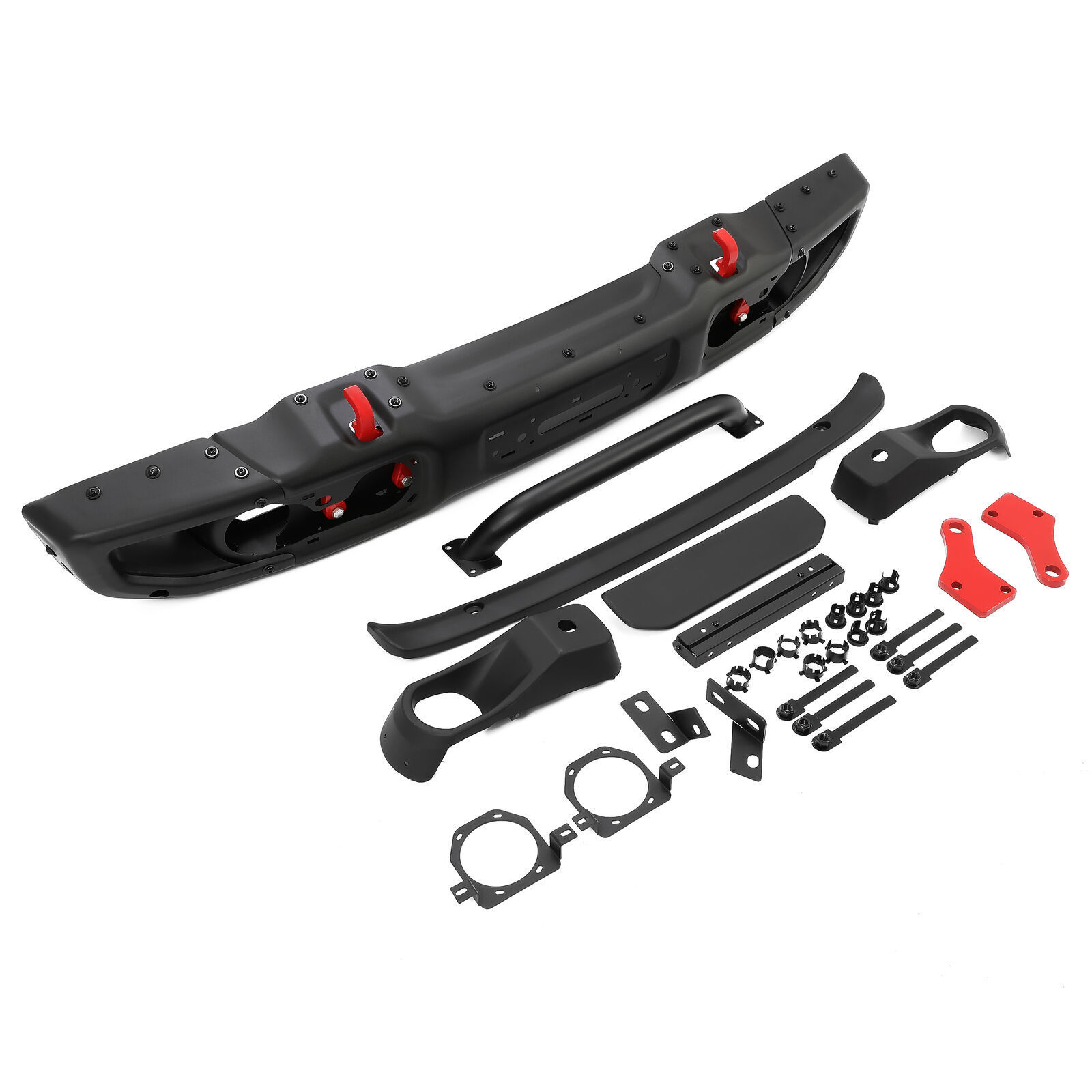 Factory Steel Front Bumper Kit For Jeep Wrangler JL 2018-2023 with U tube  End Caps Removable