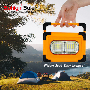 Waterproof 120w car work light repairing flood light multifunctional outdoor solar led portable spotlight with usb