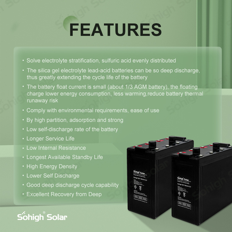 2v 800ah home 30 kw gel lead acid 1 kwh tabular agm deep cycle batteries 2 volts solar energy storage battery for home