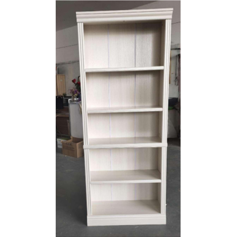 White Kids Bookshelf book cabinet Wooden Book Cupboards Bedroom Bookcases with 5 tiers for Bedroom