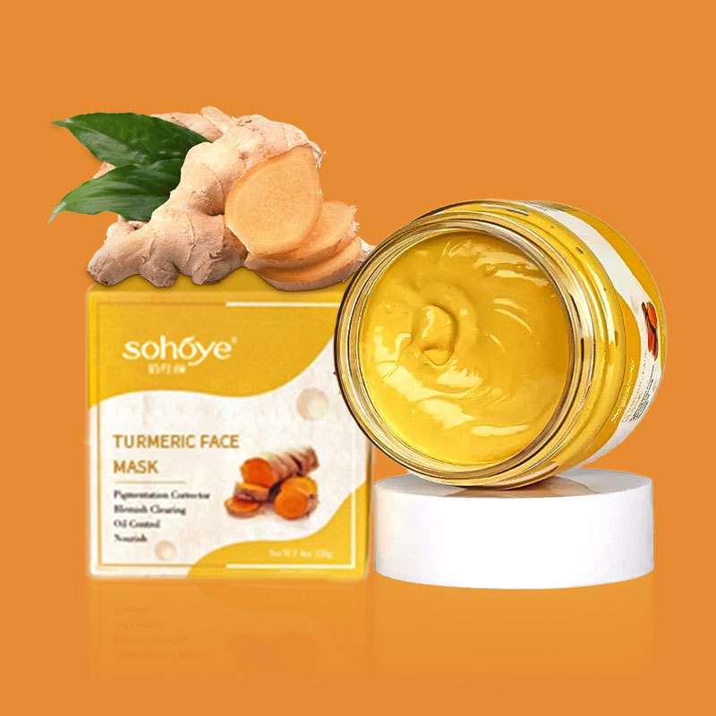 Sohoye Mud Mask Clay Paste Deep Cleaning Brightening Purifying Nourishing Turmeric Mud For Men Women Skin Care