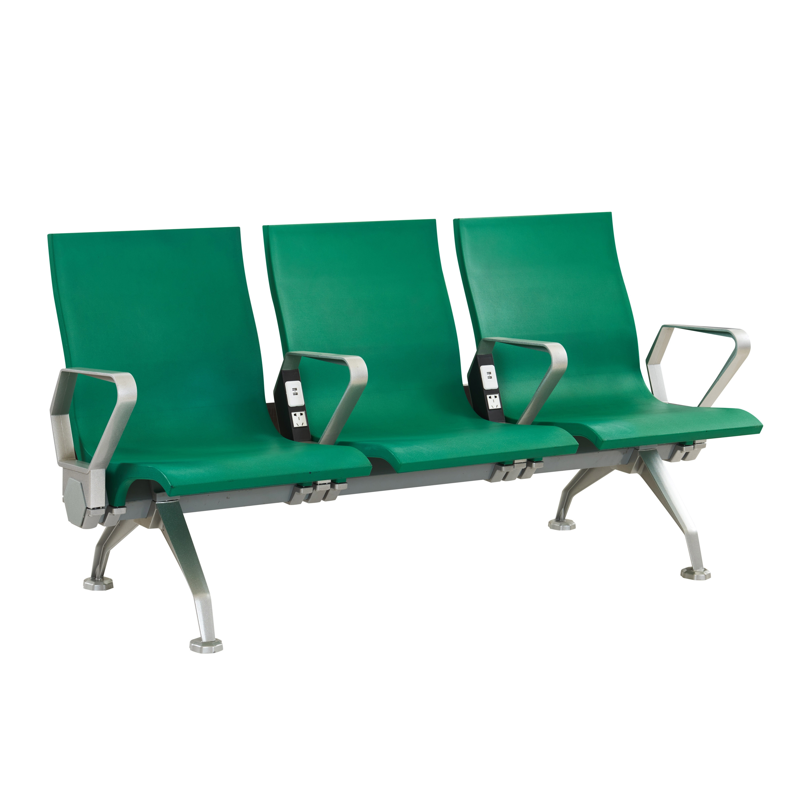 Factory Supply Stainless Steel 3 Seats Railway/Station/Shopping Mall/Public Places Waiting Chair