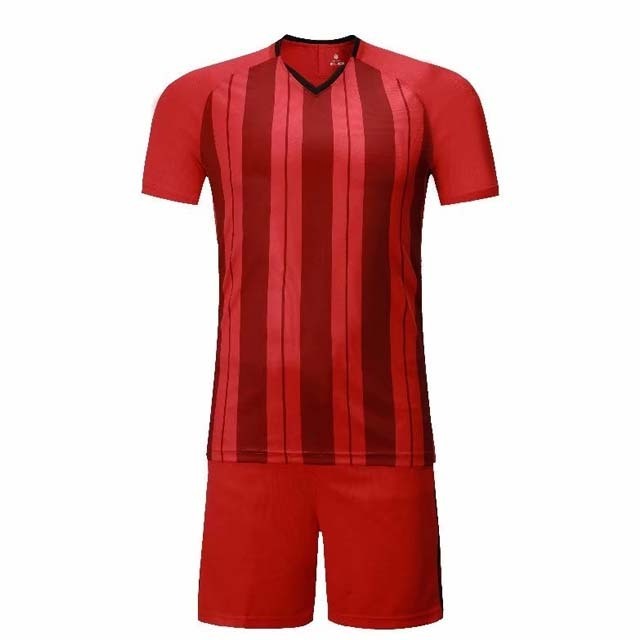 New design high quality red sport suit uniform men wholesale soccer uniform for football team