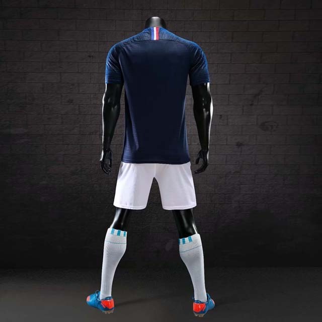 New design football jerseys in soccer wear dark blue sport suit custom team uniform soccer jerseys