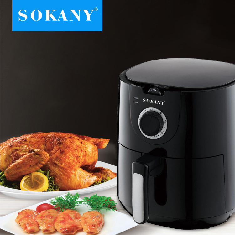 Sokany Promotional Multi Function Healthy Food Cooker Timer Automatic Air Fryer Deep Frying Pan Kitchen Appliances Household Fry