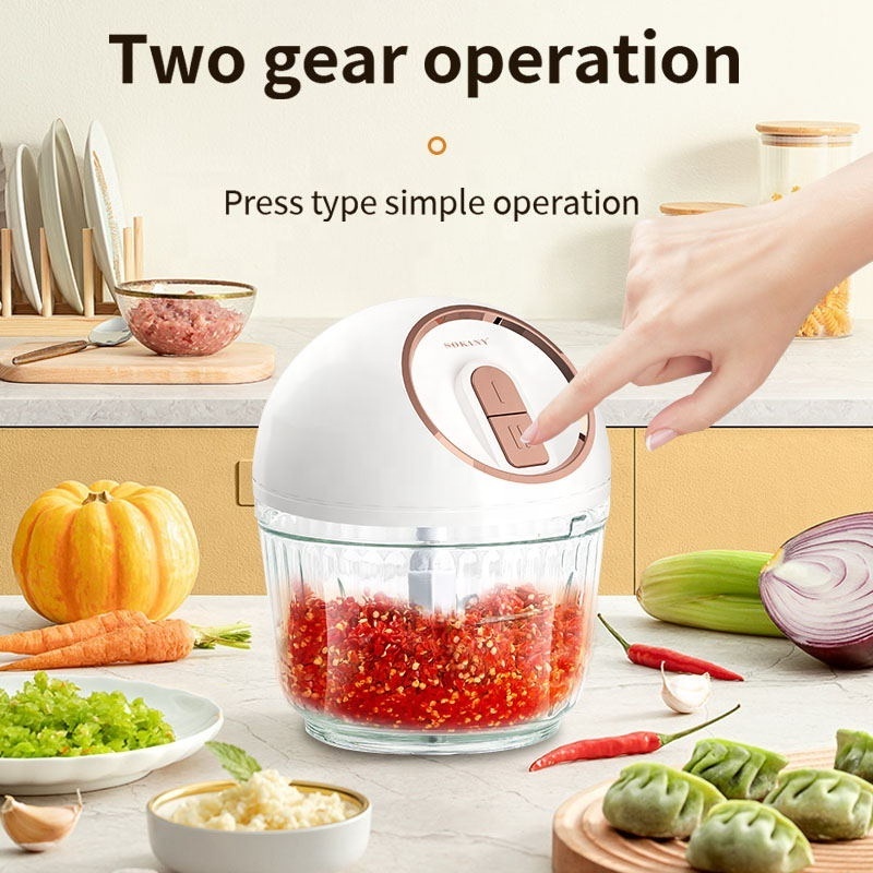 7036 Electric Stainless Steel sokany Pounding Machine Food Processor Chopper Meat Grinder