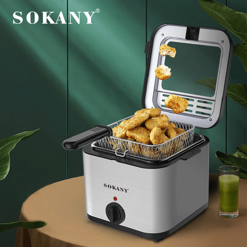 Sokany 2000w Electric Fryer Household 1.5l Multifunctional Fryer Detachable Heating Element Easy To Clean