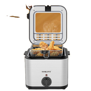 Sokany 2000w Electric Fryer Household 1.5l Multifunctional Fryer Detachable Heating Element Easy To Clean