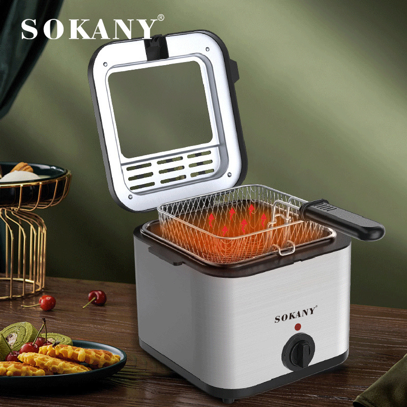 Sokany 2000w Electric Fryer Household 1.5l Multifunctional Fryer Detachable Heating Element Easy To Clean