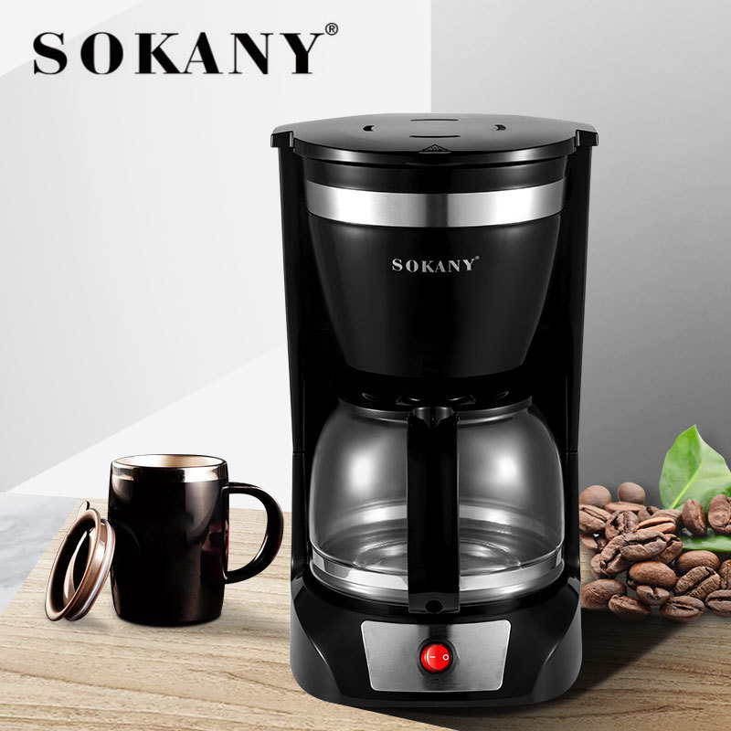 SOKANY-108S8 cup 10 Cup Kahve Makinesi Automatic Tea And Drip Coffee Maker Machine With Digital