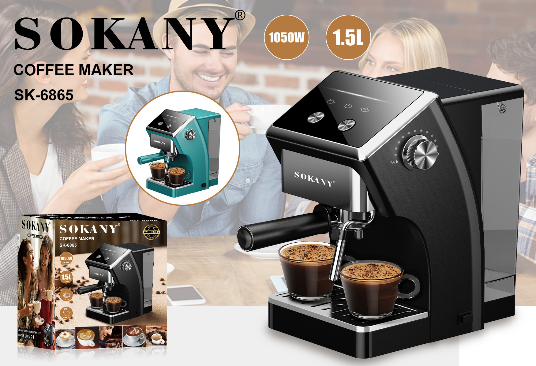 High quality customized electric French Italian espresso machine home office espresso machine