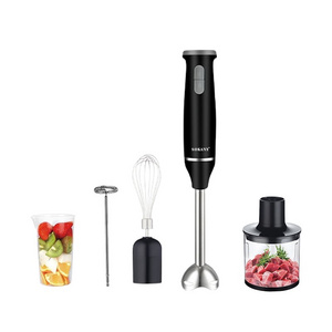 SOKANY5 in1 Immersion Hand Stick Blender Mixer Includes Chopper and Smoothie Cup Stainless Steel Ice