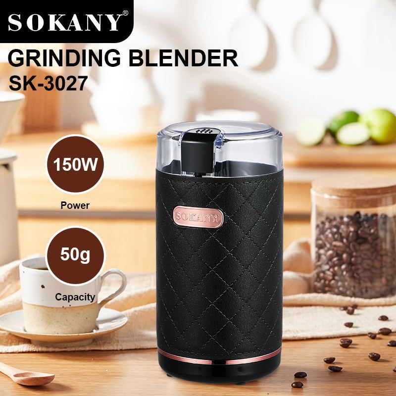 sokany electric coffee machine bean grinder kitchen convenient to carry mini coffee bean grinder outside the office