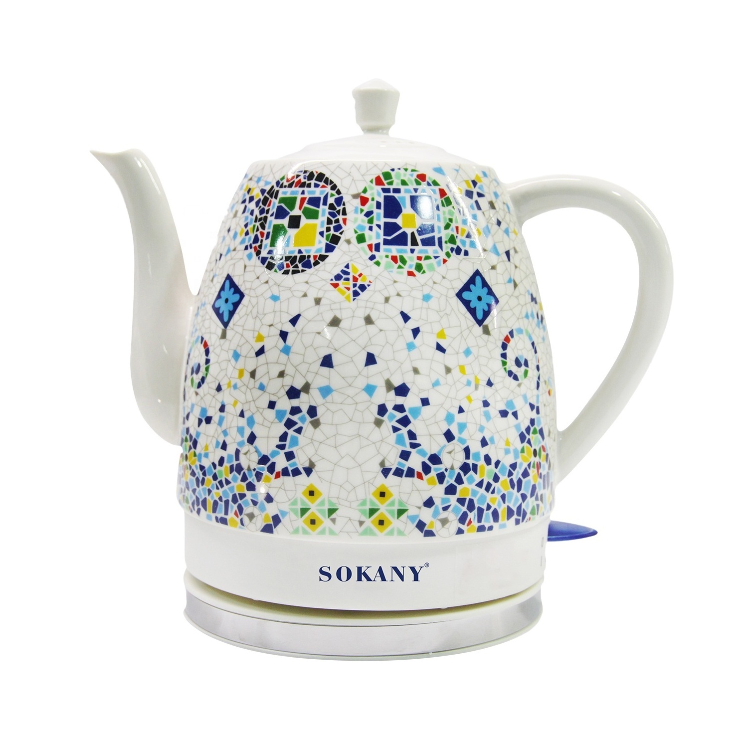 sokany SK-09008   stainless steel 1.5L electric kettle porcelain electric kettle