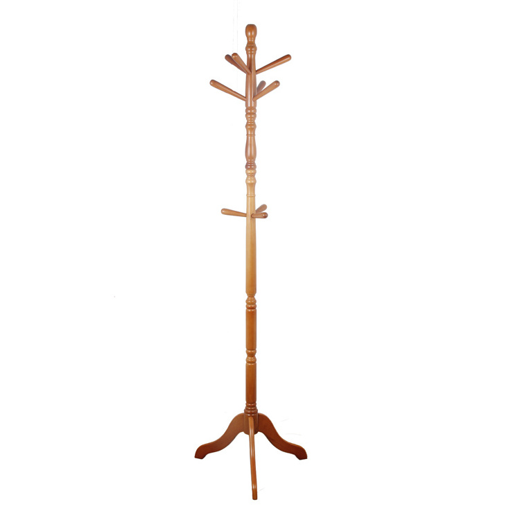 wooden hat and coat hanger stand with new leg base design