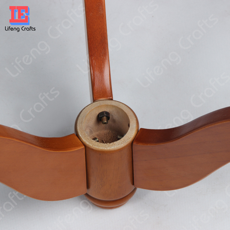 wooden hat and coat hanger stand with new leg base design