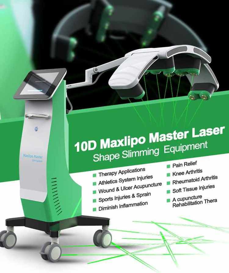 Professional 10D maxlipo 532nm green light lipo laser slimming machines Lipolaser slim device