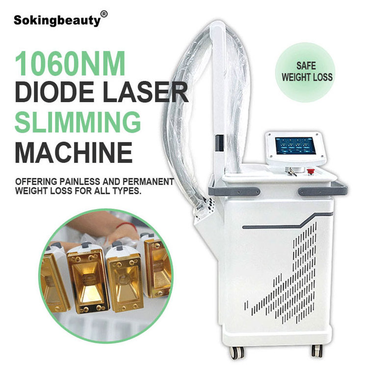 Very effective 1060 nm Laser Diode machine for Beauty SPA 2023 LipoLaser 1060nm Laser Diode Slimming Equipment