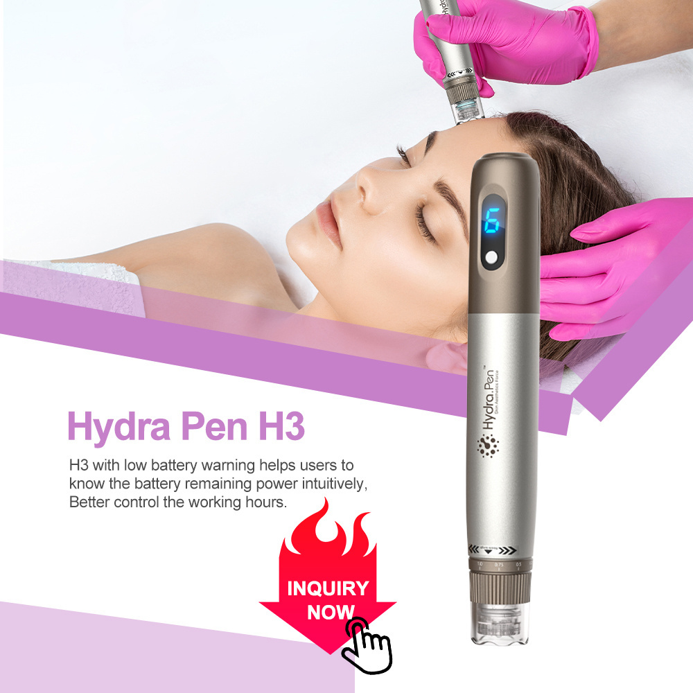 Hydra Pen H3 Wireless Hydrapen Skin Rejuvenation Anti-agingWith Cartridge Automatic Serum Meso Pen 3ML needles cartridge