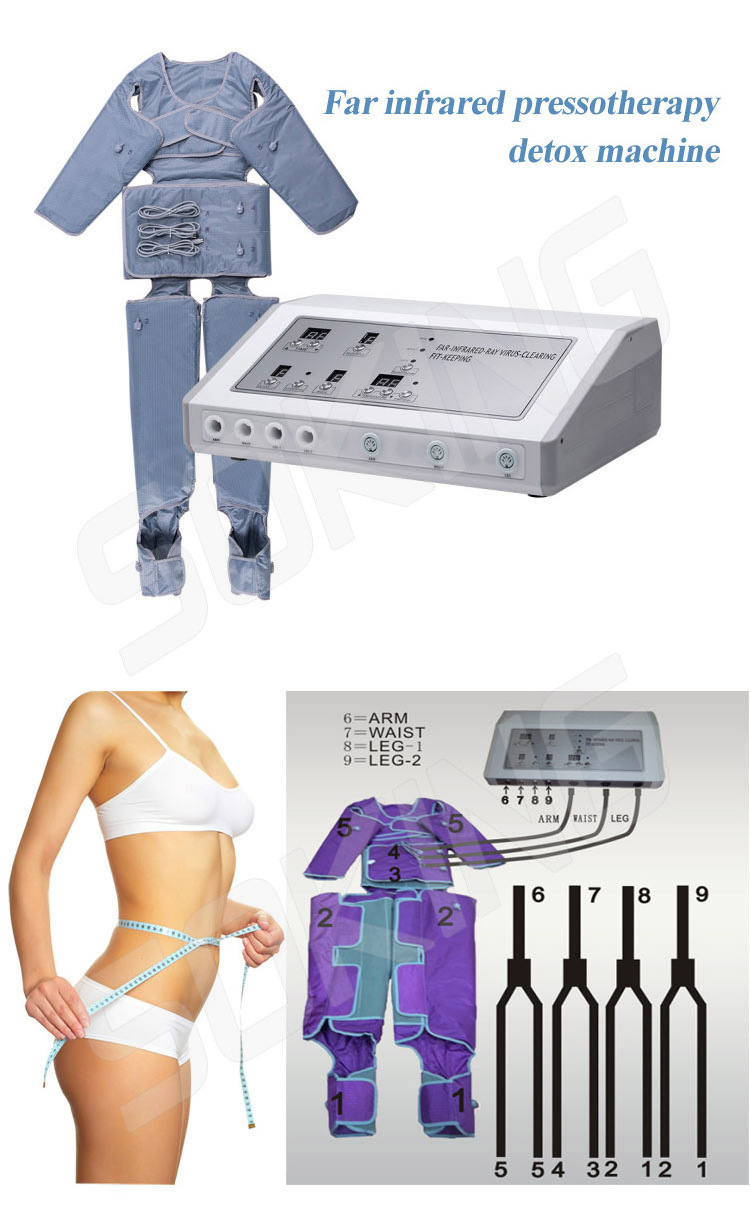 portable far infrared ray instrument pressotherapy fat burning machine