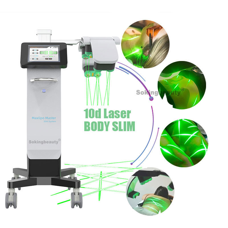 Professional 10D maxlipo 532nm green light lipo laser slimming machines Lipolaser slim device