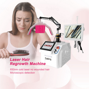 portable 650m hair growth treatment professional high frequency hair growth machine